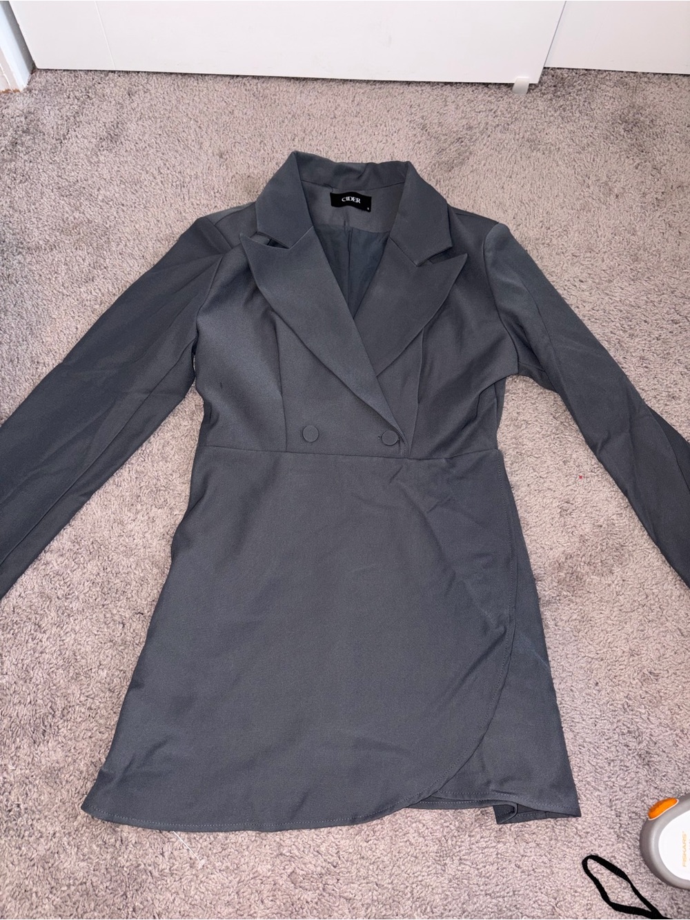 NWOT Cider Gray Blazer Dress